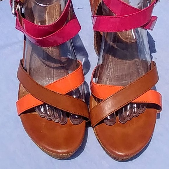 Colorful high heel sandals   Sz 10 - Picture 14 of 14